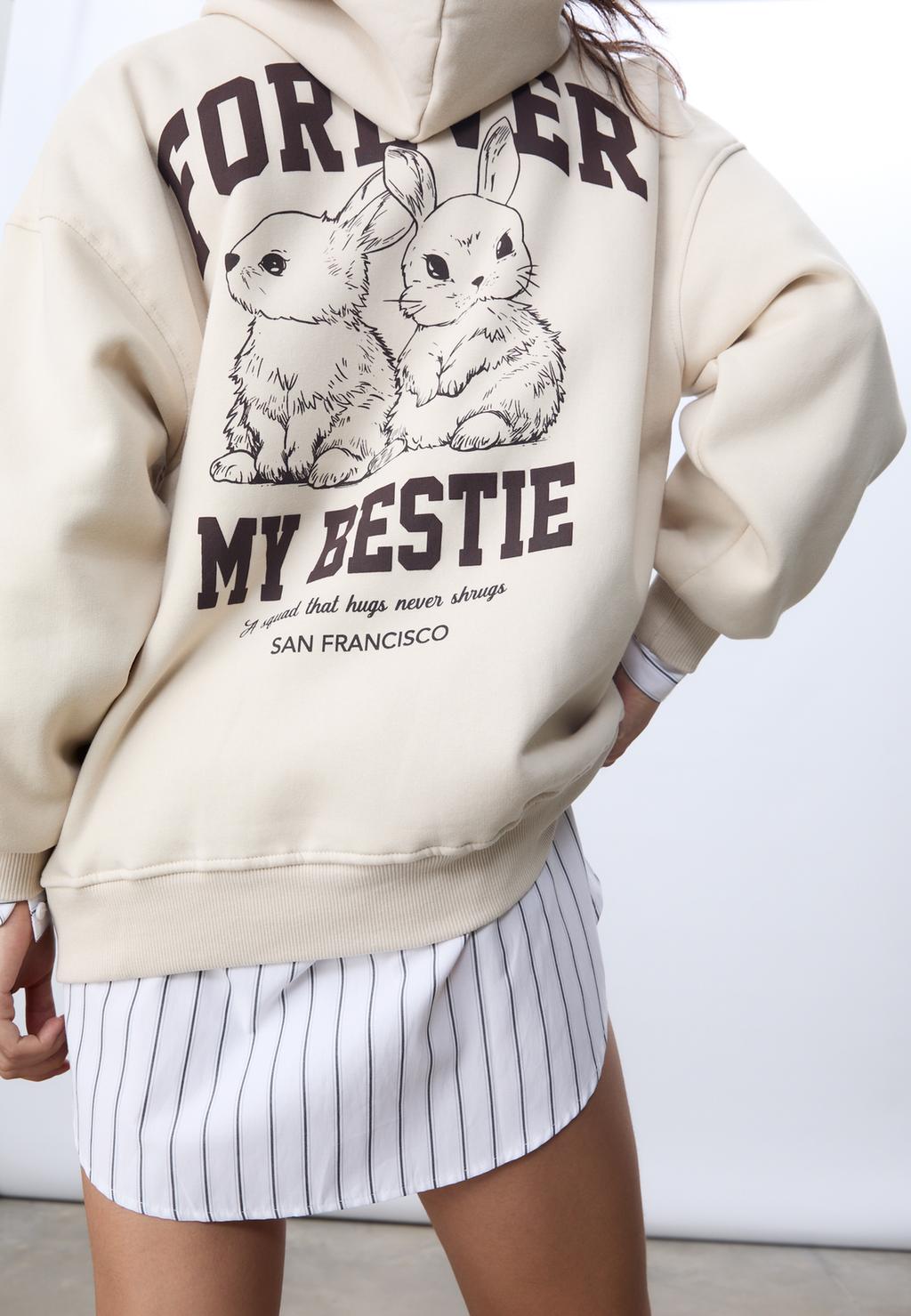 Sweat-shirt à capuche graphique
