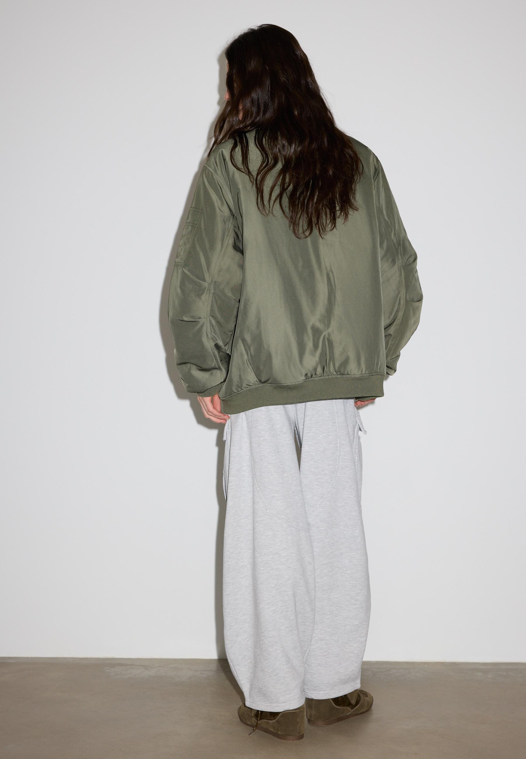 Oversize bomber jacket — Khaki
