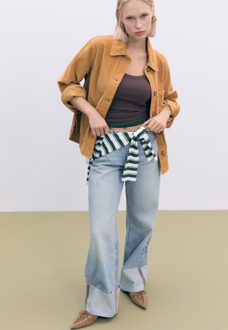 Stradivarius Regular Jacka Med Fickor L