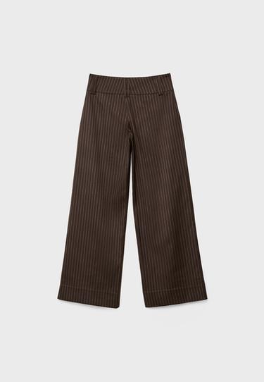 Smart trousers with striped waistband — Brown 8