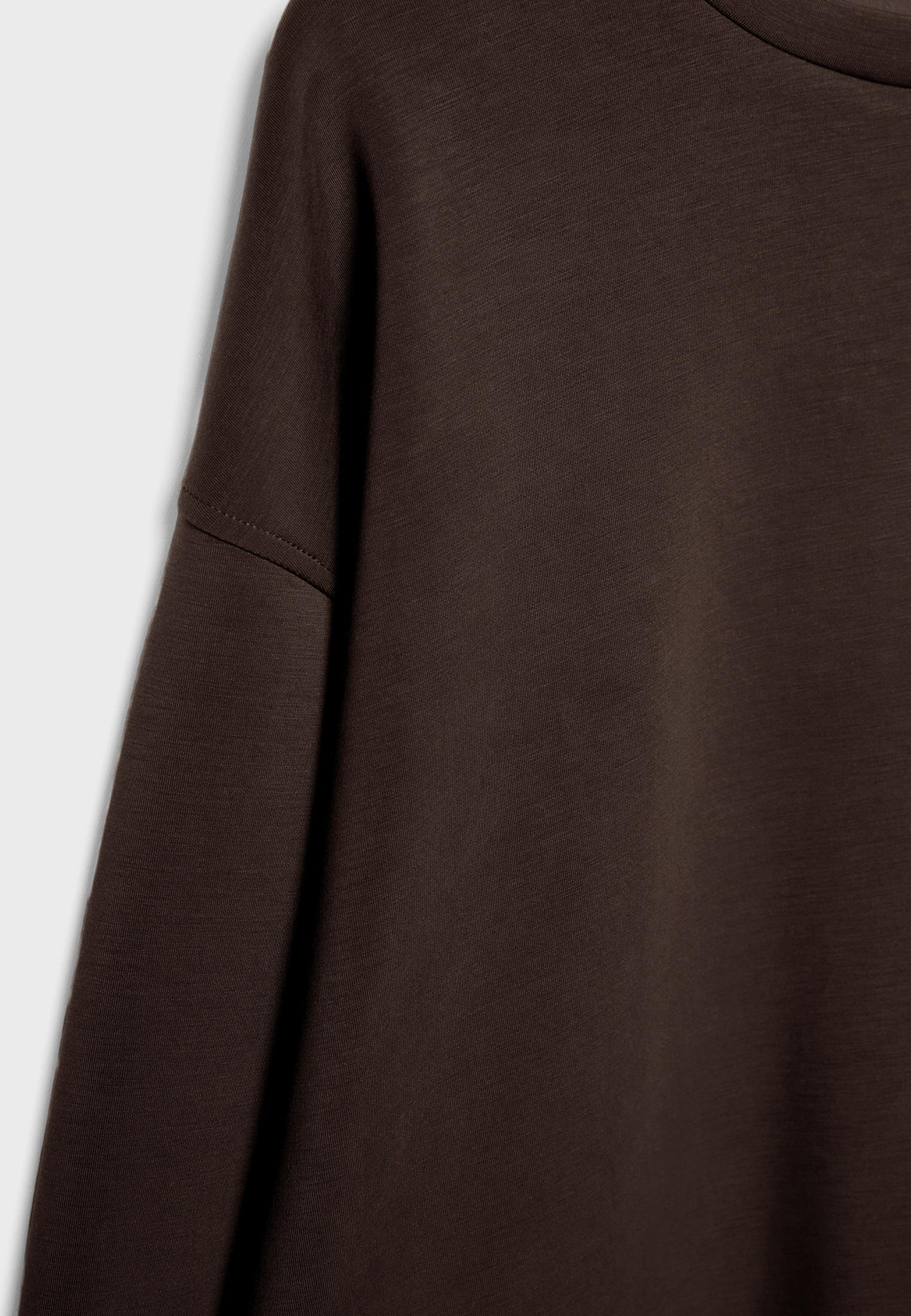 Basic soft-touch sweatshirt — Brown