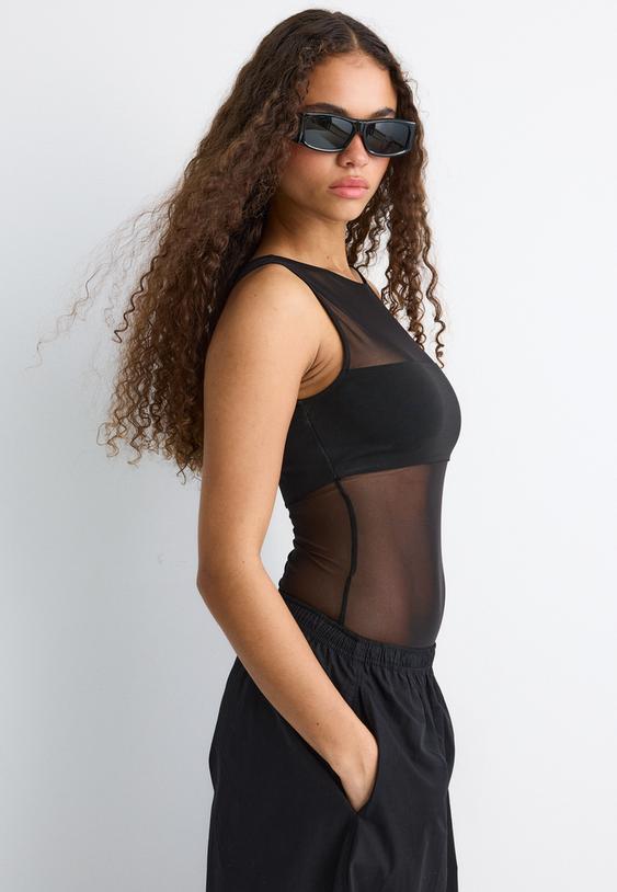 body mesh sans manches