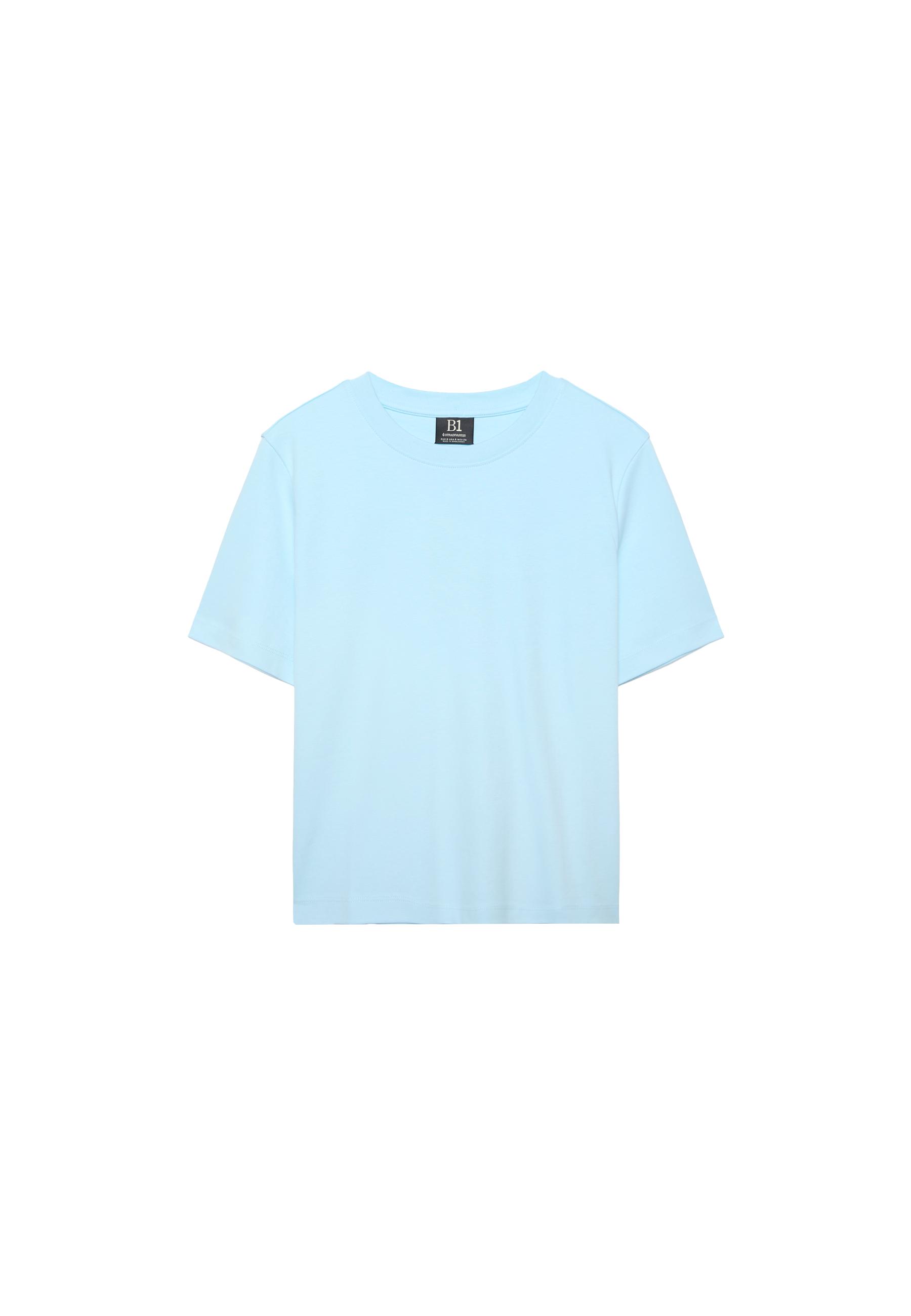 Basic regular fit kalın tişört - Görsel 9