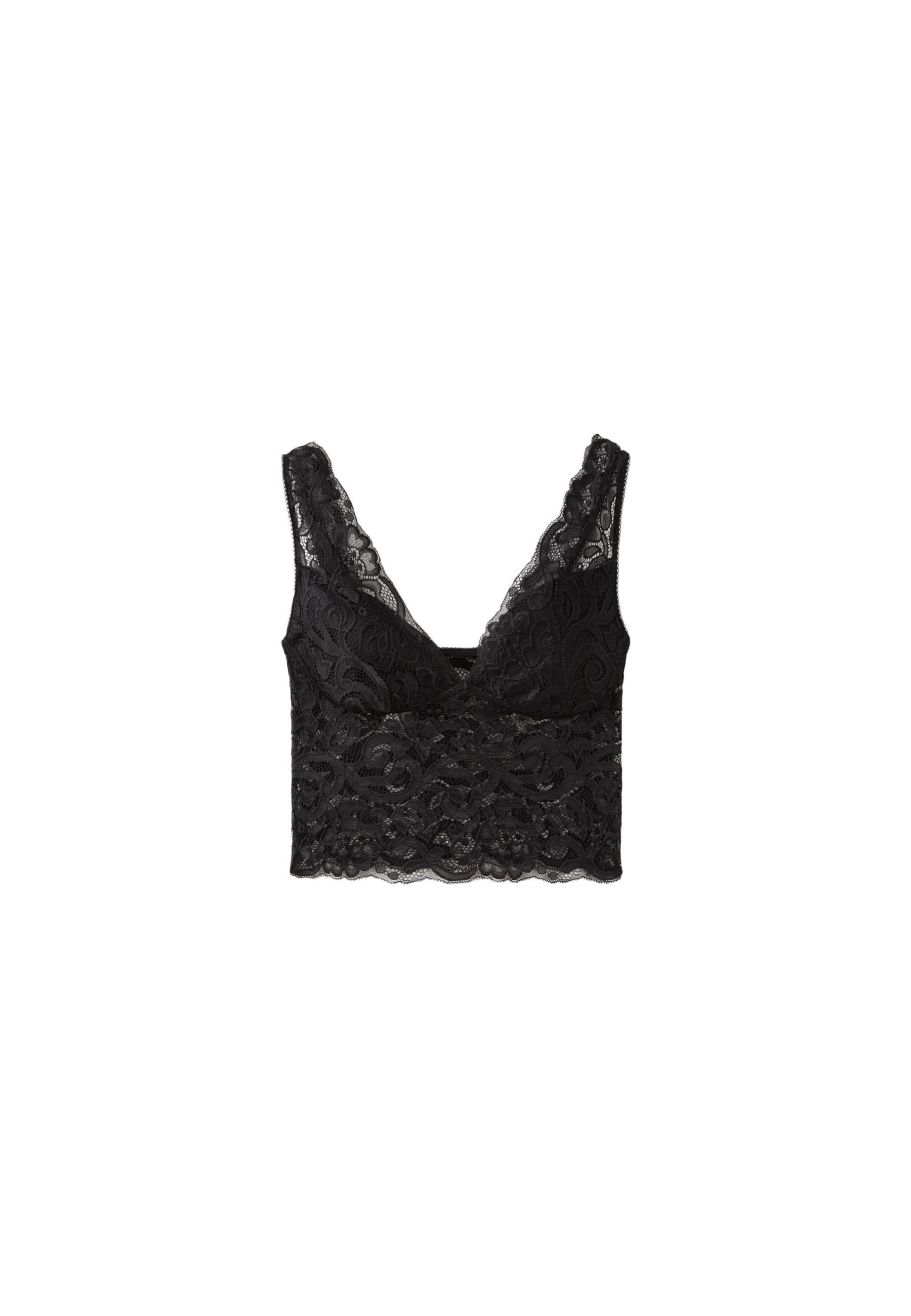 Lace top — Black