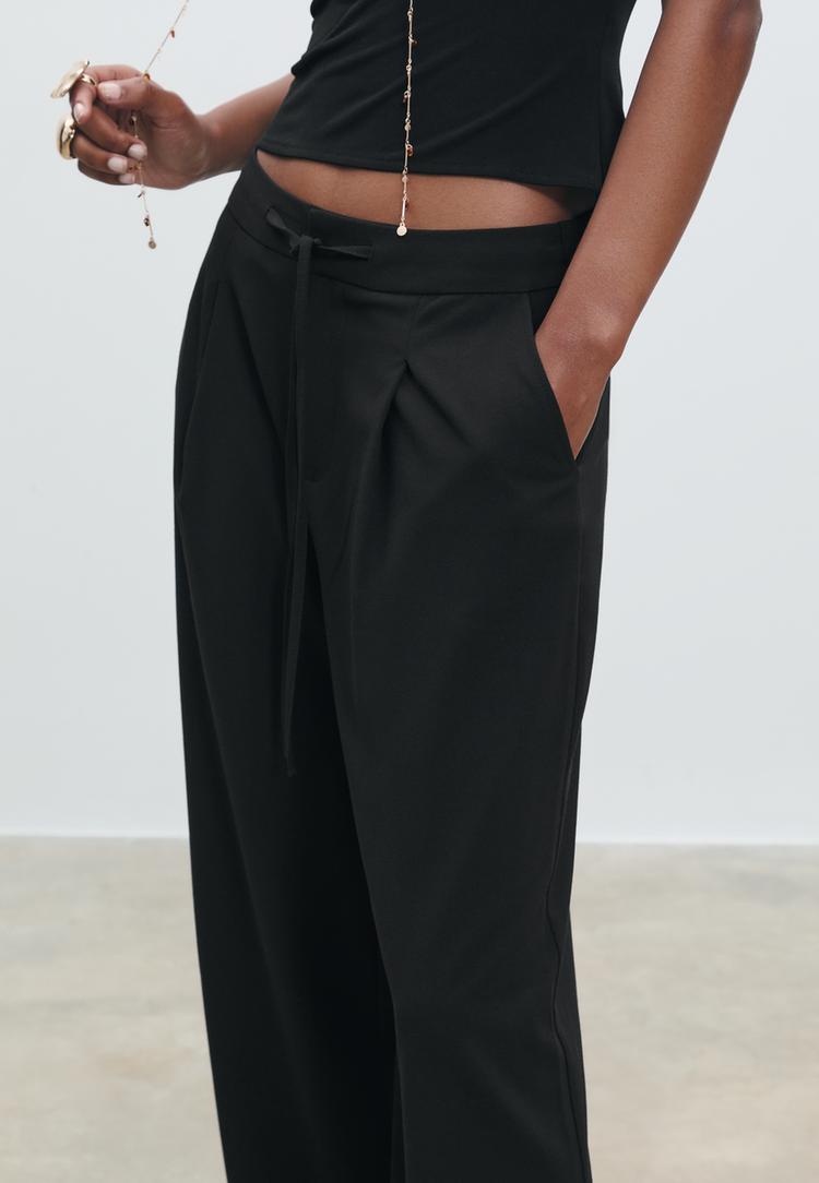 pantalon vestir pinza cordones