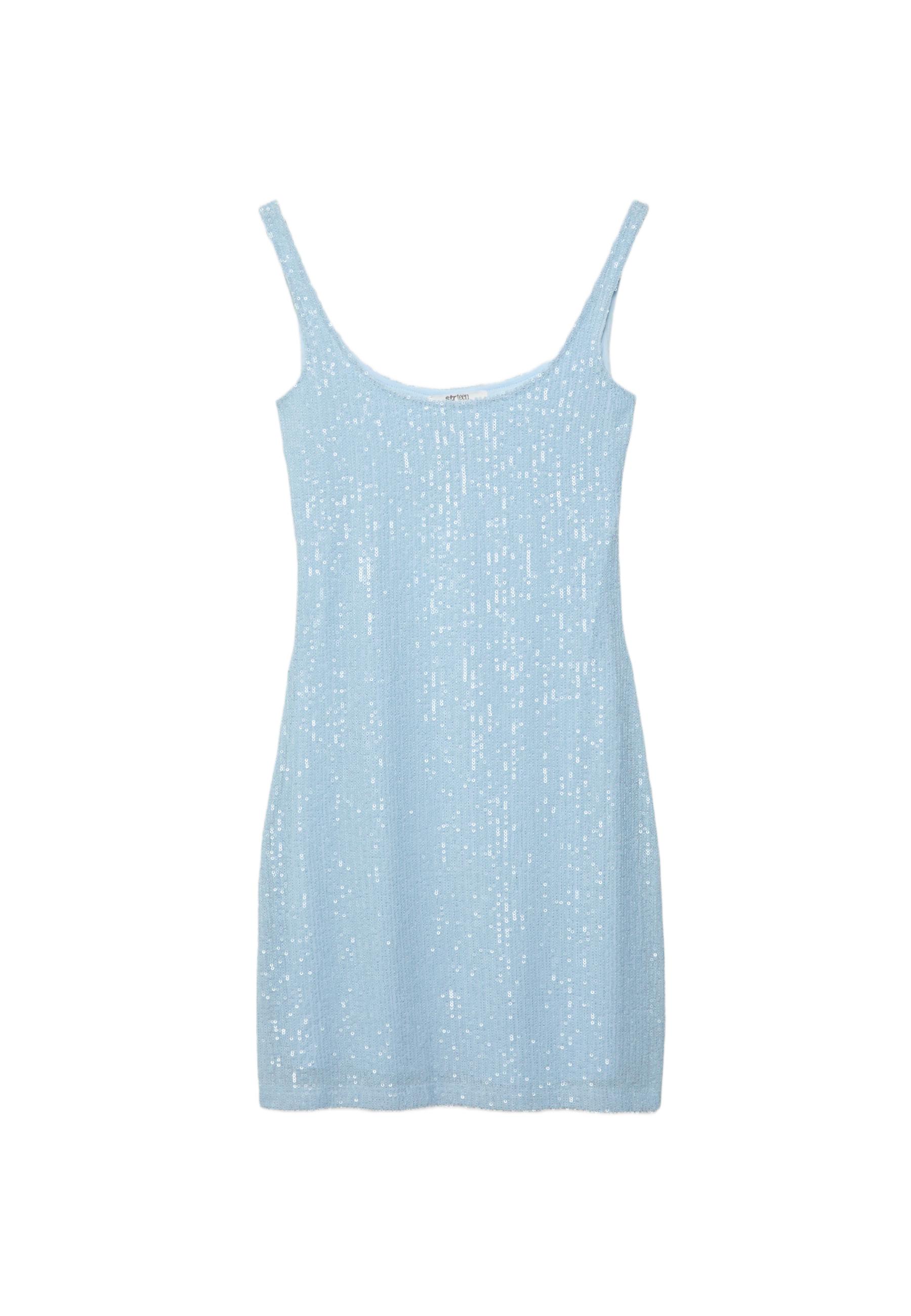 Sequin mini dress — Sky blue