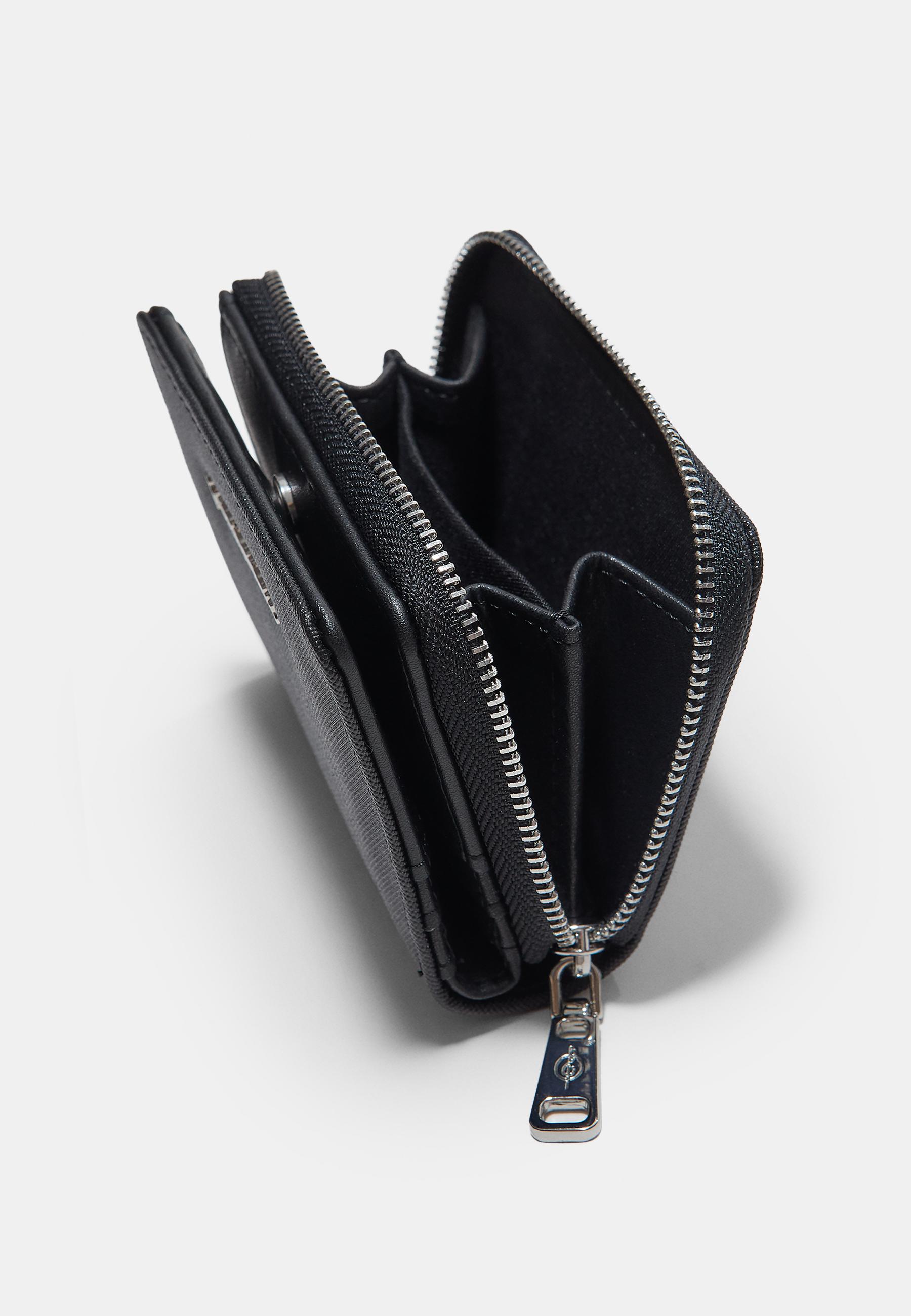 Shimmery rectangular purse — Black