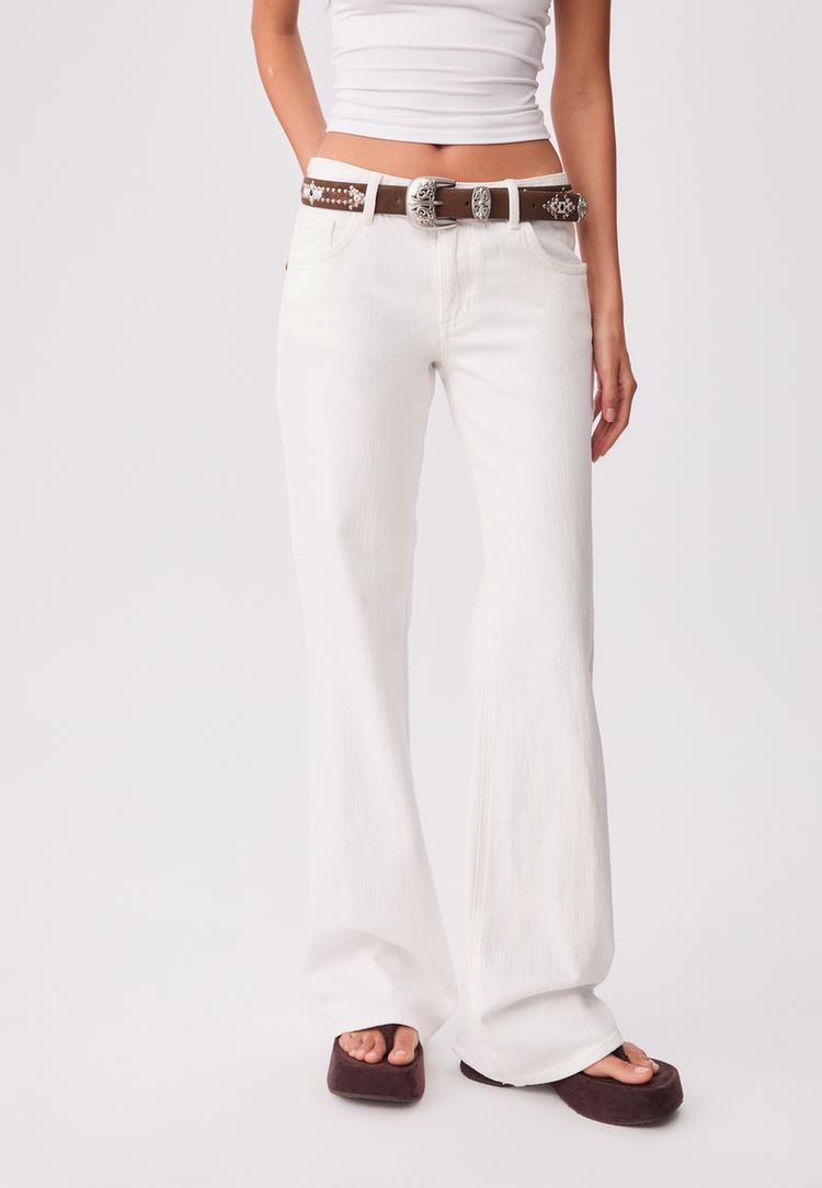 jean flare taille basse