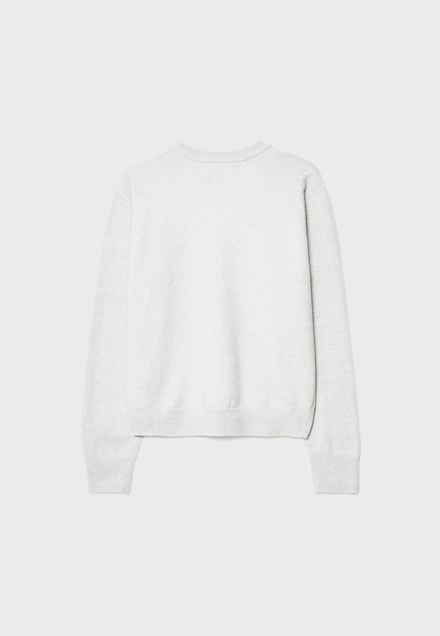 Soft-Touch Basic Knitted Jumper — Pearl grey