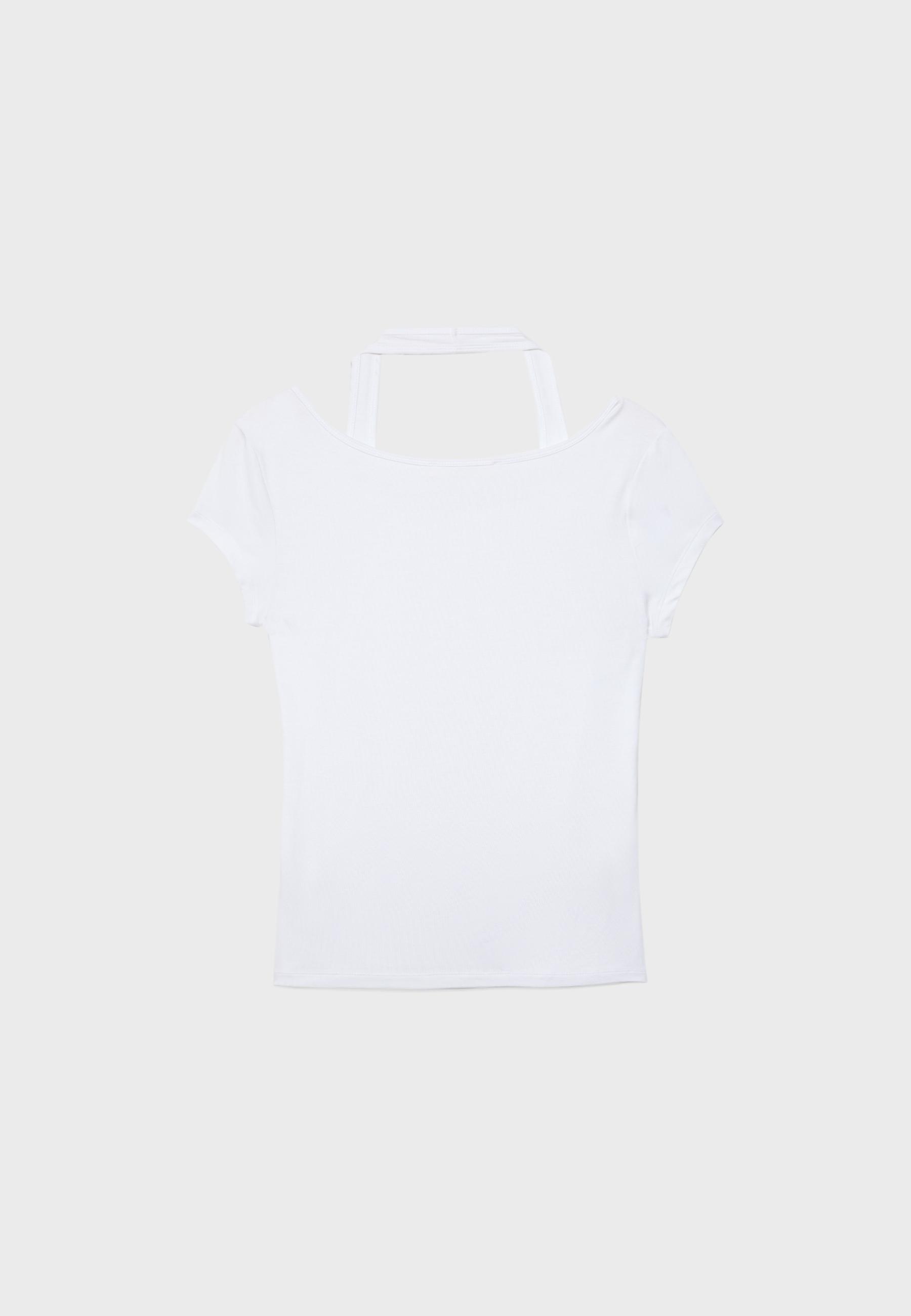Double-layer short sleeve T-shirt — White