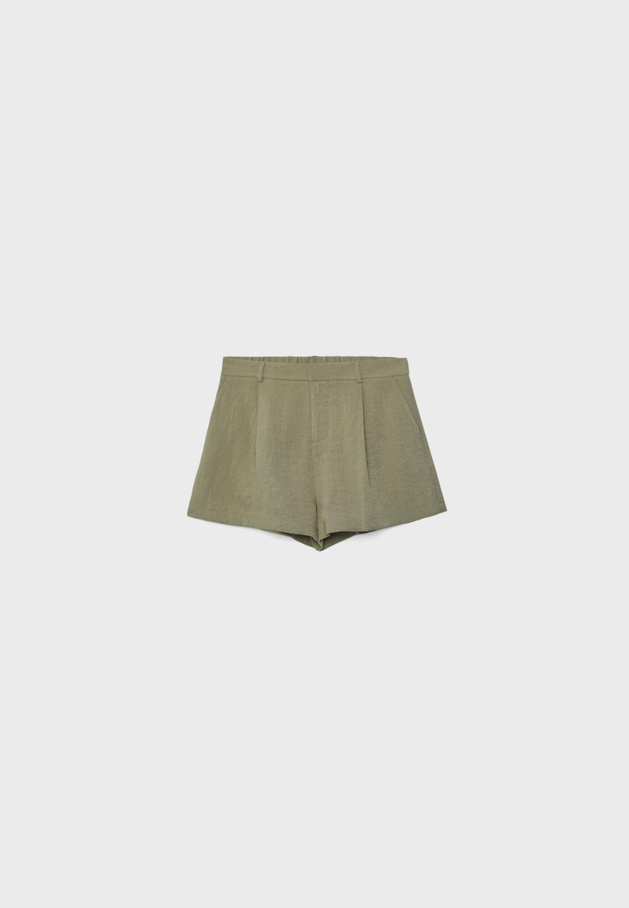Rustic smart shorts — Khaki