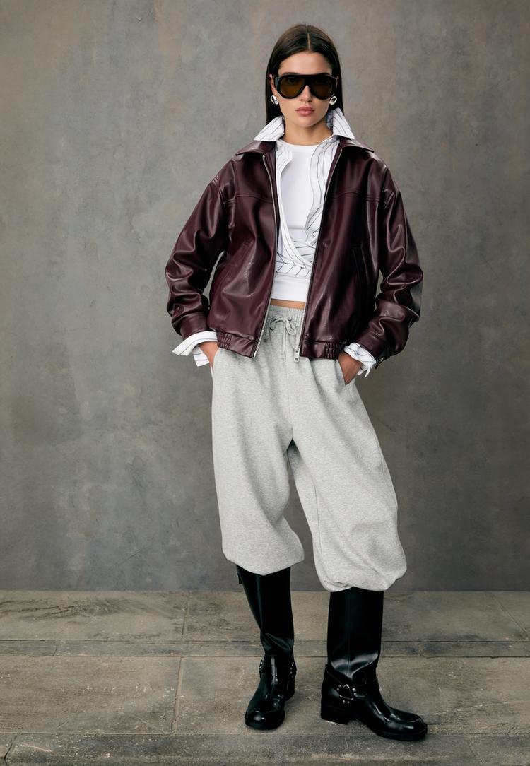 balloon barrel jogger trousers