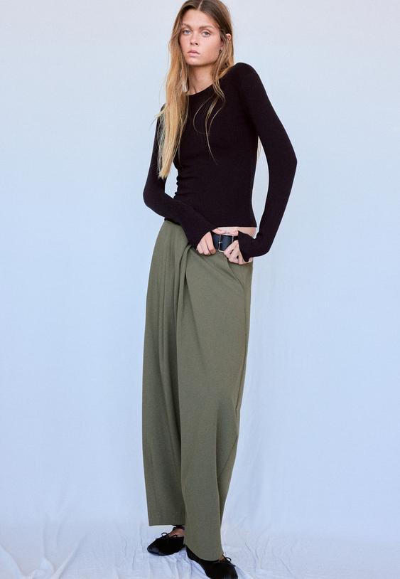 Stradivarius Basic, Hosszú Ujjú Póló 0-001 L