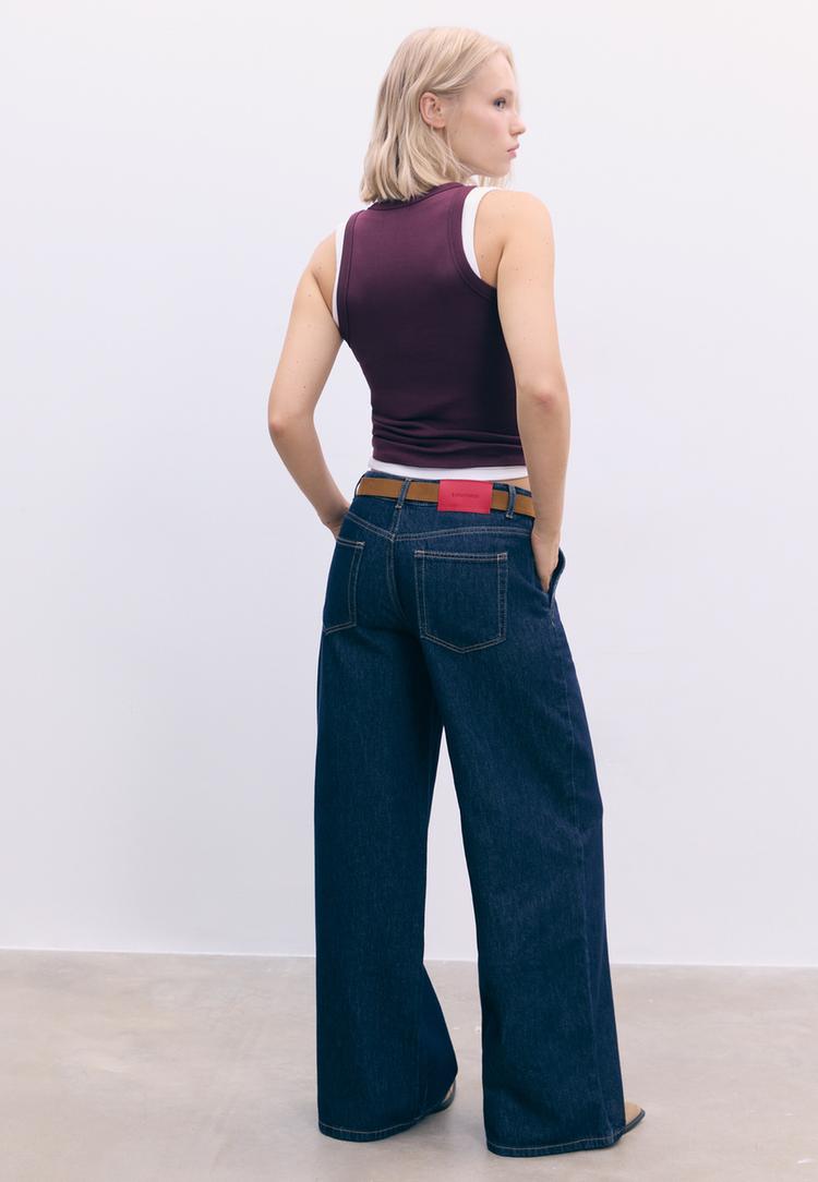 jeans fluido cinturon