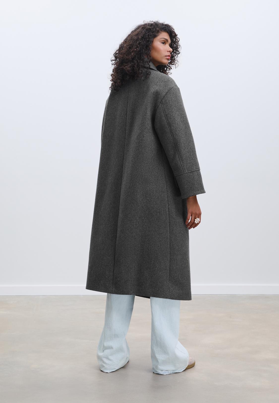 Donna Zara Kids Cappotto In Tweed Zara Zara Cappotto Grigio Donna