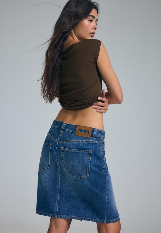 Stradivarius Farmer Midi Szoknya 0-715 32