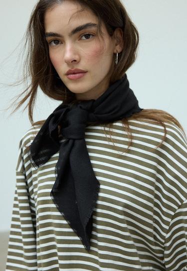Rhinestones scarf — Black 4