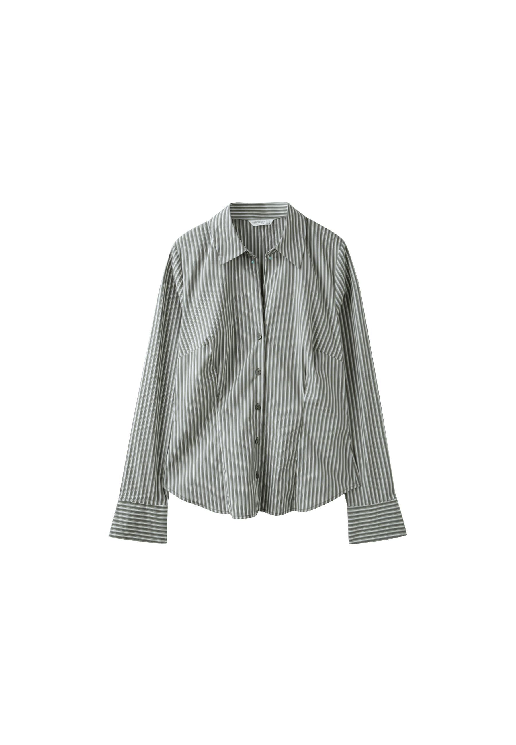 Fitted basic shirt — Khaki