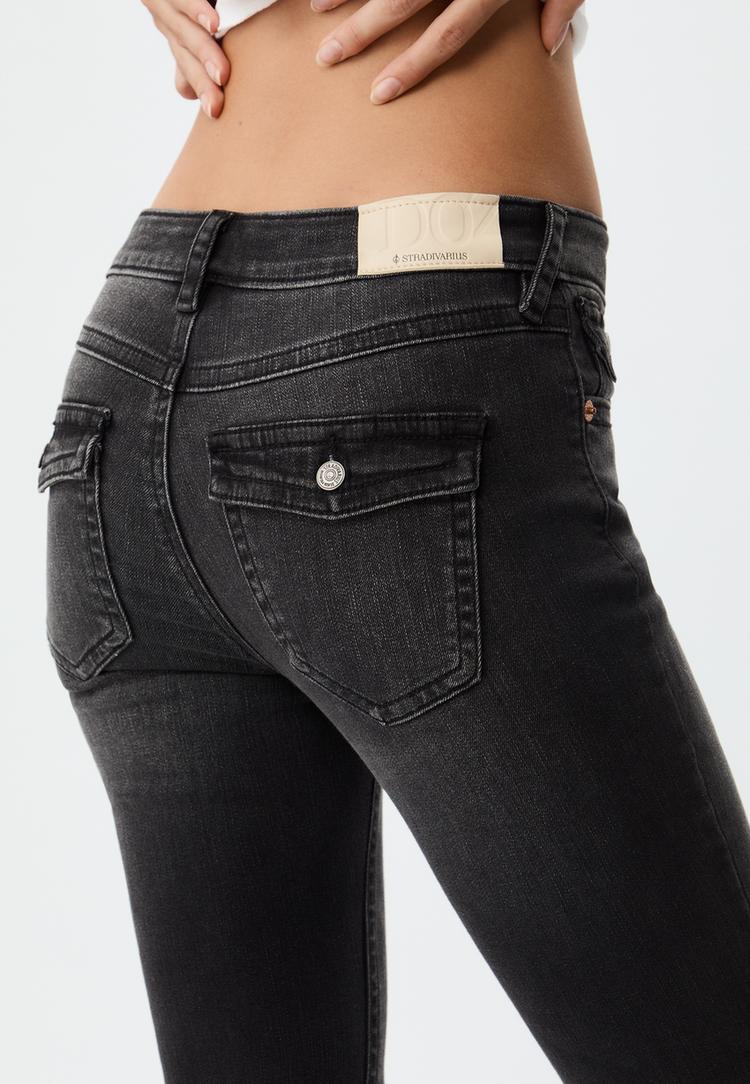 d04 jeans flare low waist