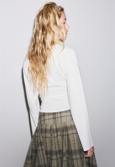 Kimono sleeve top — White 5