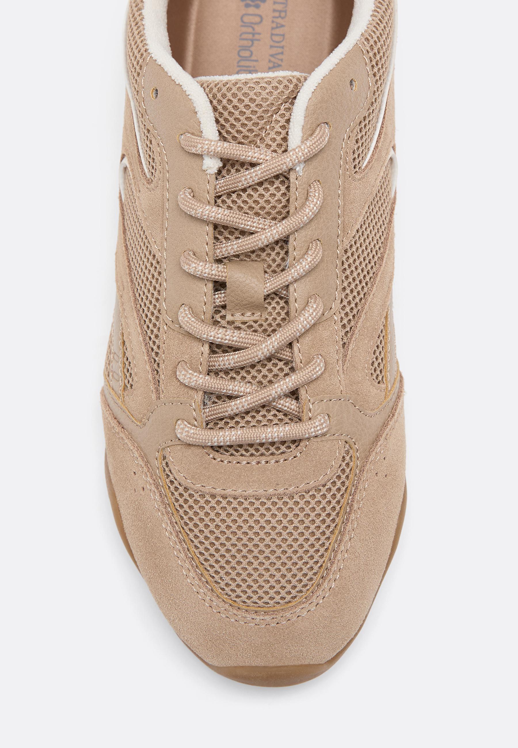 Soft mesh jogging trainers — BEIGE
