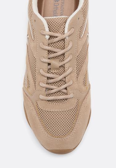 Flexible mesh jogging trainers — BEIGE 5