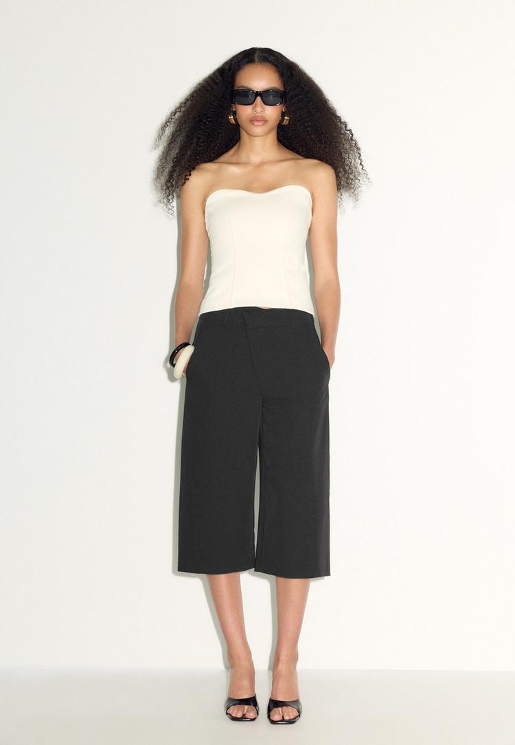 bermudas wide leg crosswaist