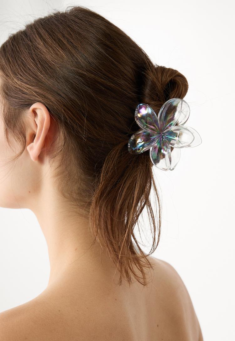 set 3 pinzas de pelo flor