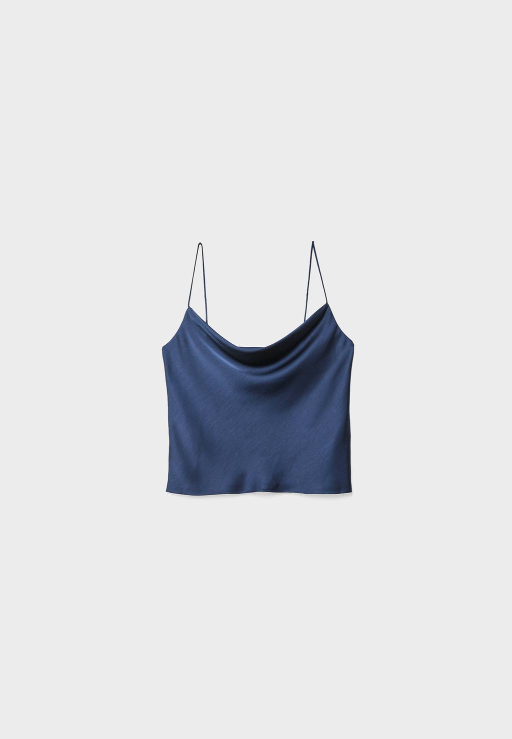Top satinado tirantes