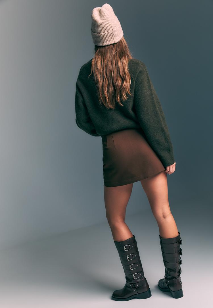 gonna pantalone con spacco laterale