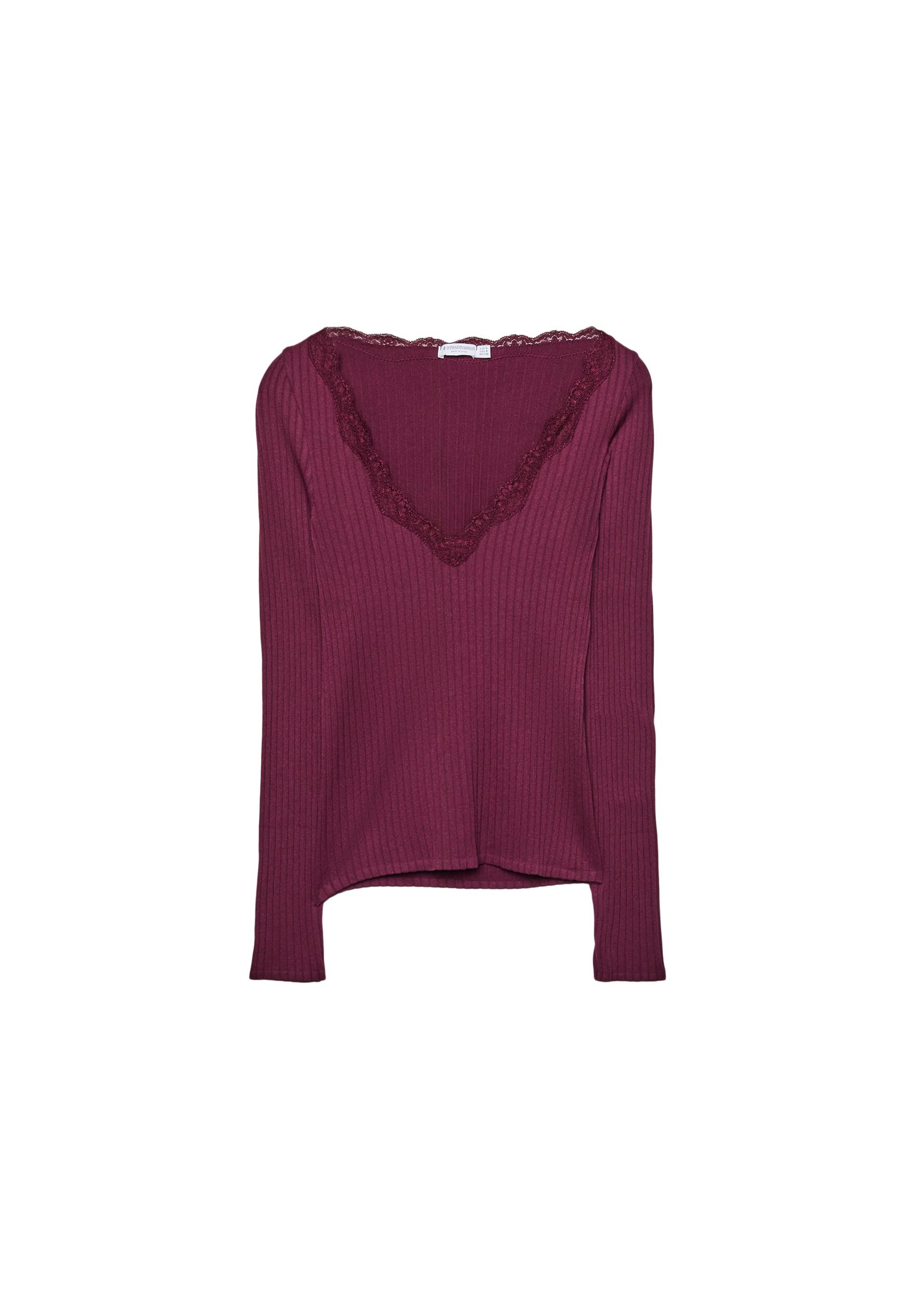 Seamless lace top — Purple