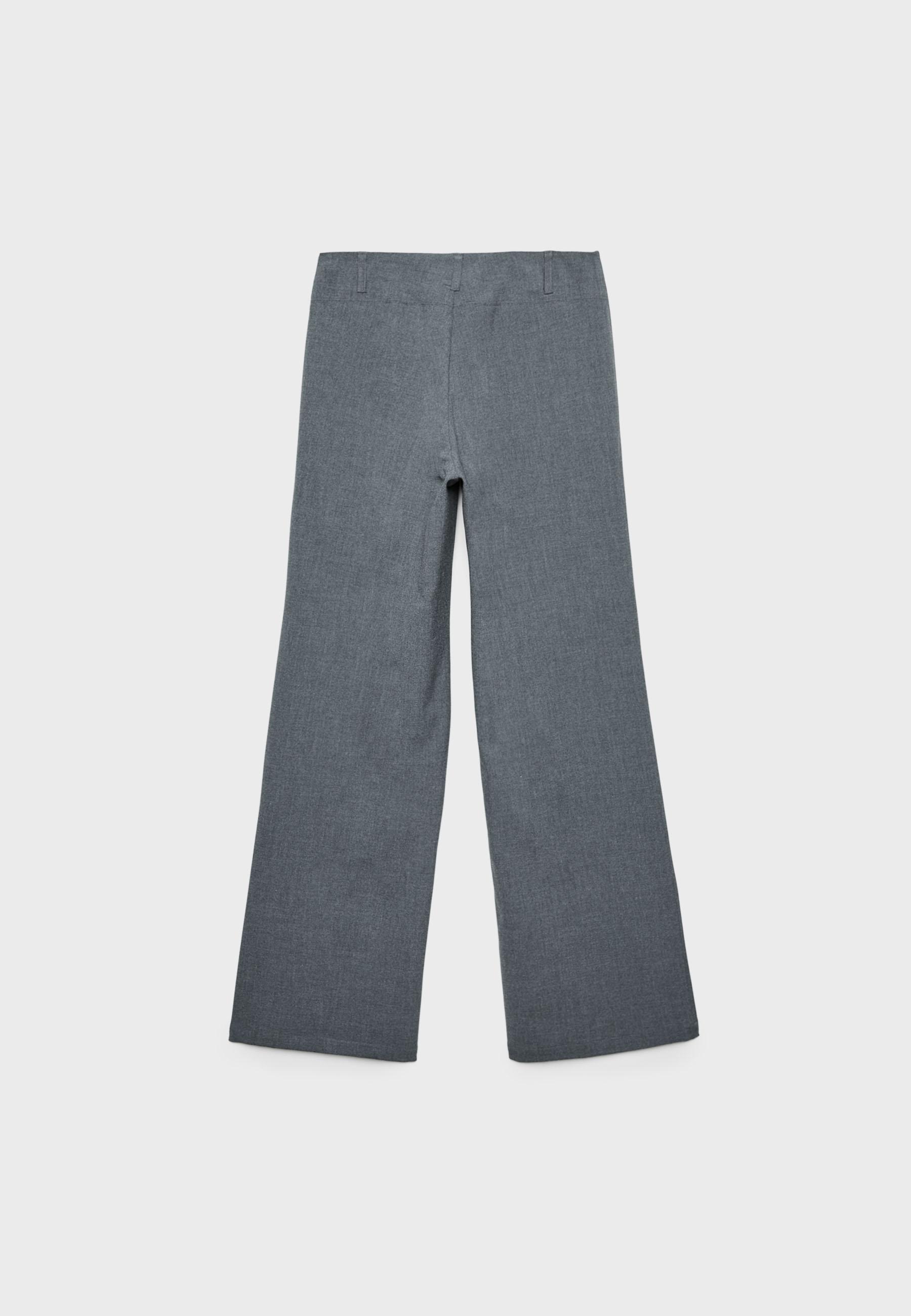 Dar kesim düz paça klasik pantolon - Görsel 7