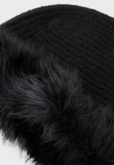 Faux fur balaclava — Black 3