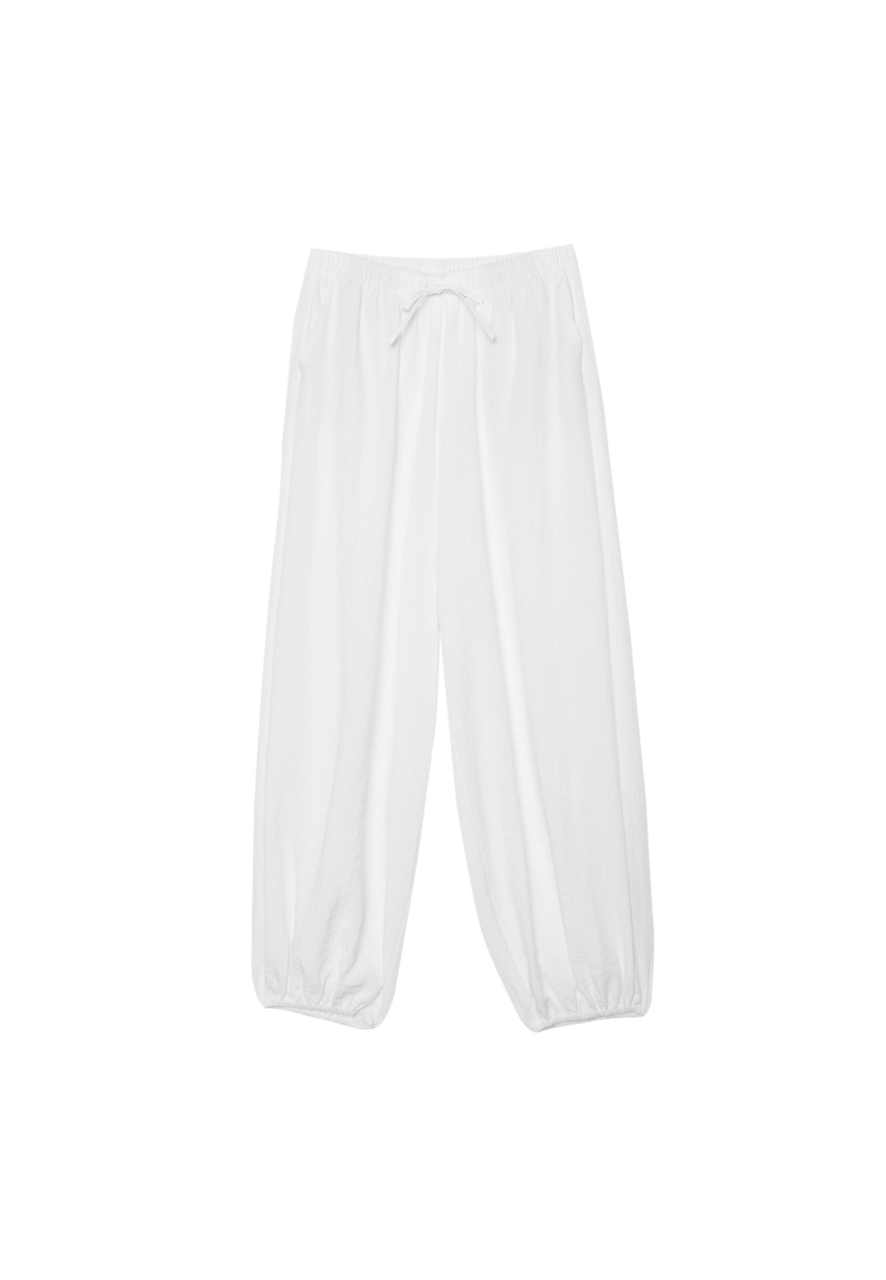 Flowy sarouel trousers — Ecru