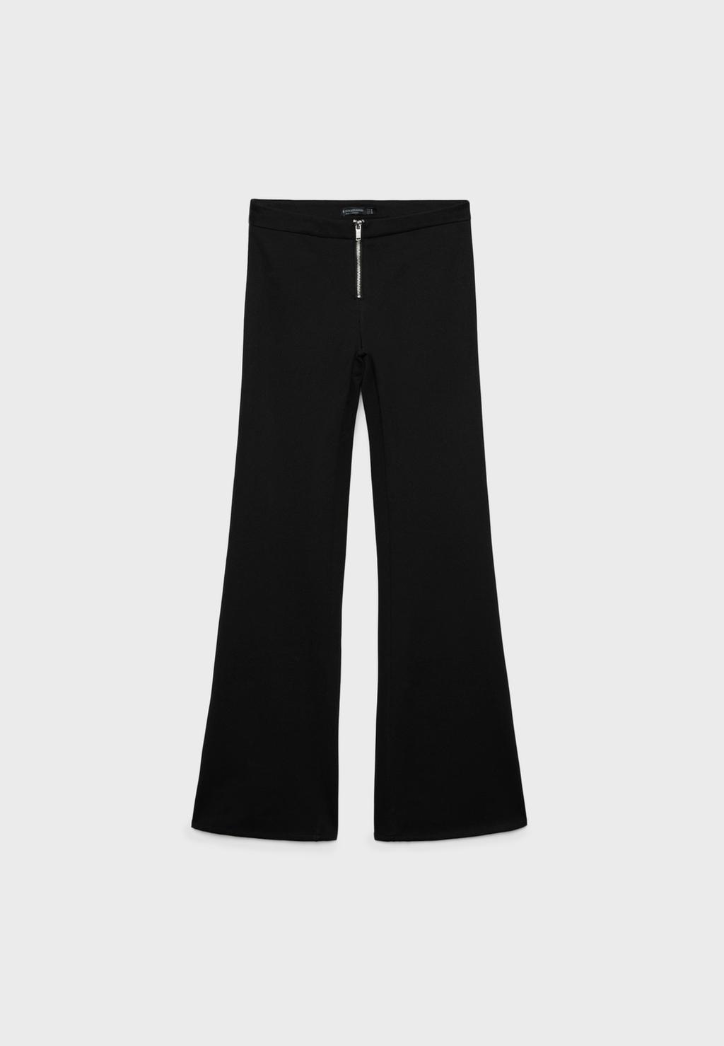 Pantalón flare cremallera