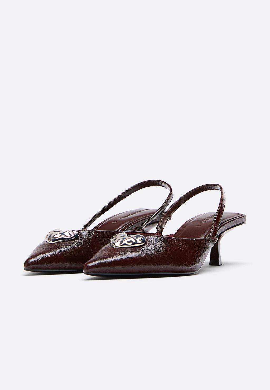 Zapato tacón efecto piel