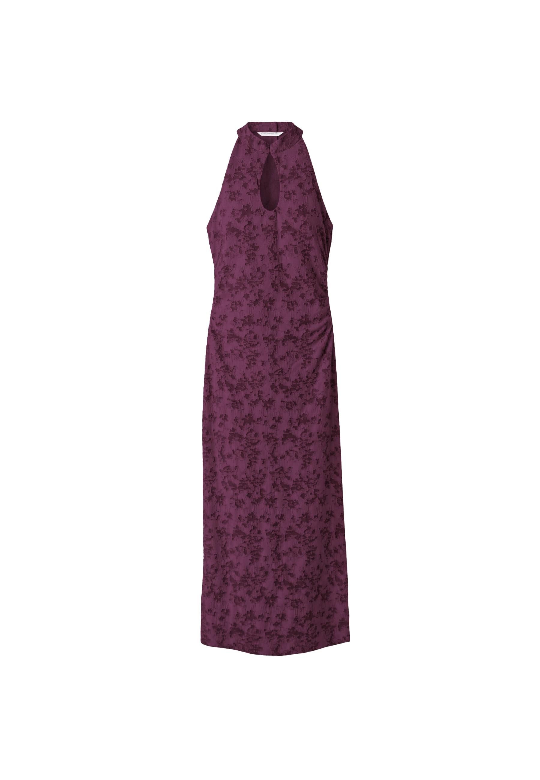 Jacquard midi dress — Purple