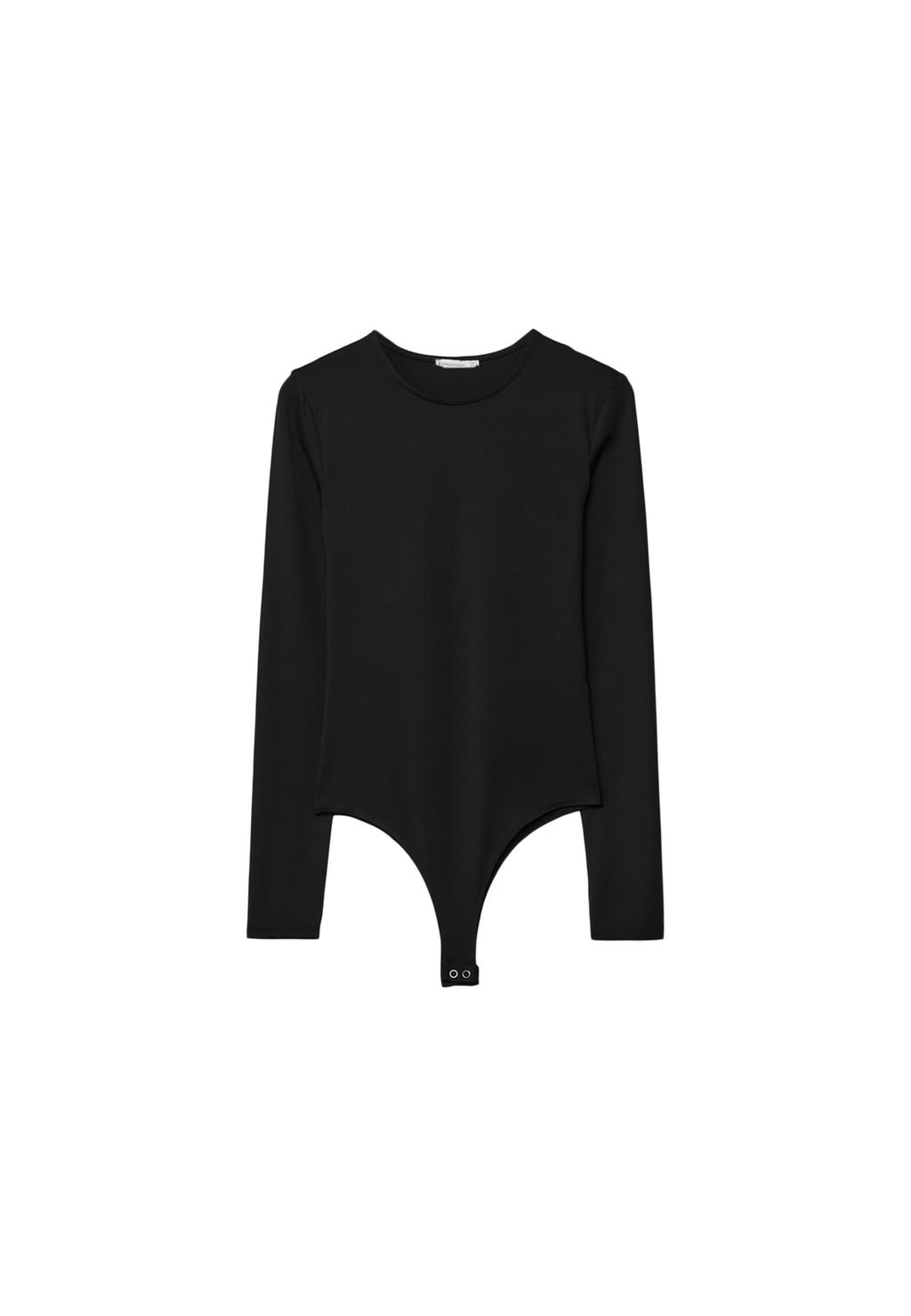 Long sleeve polyamide bodysuit