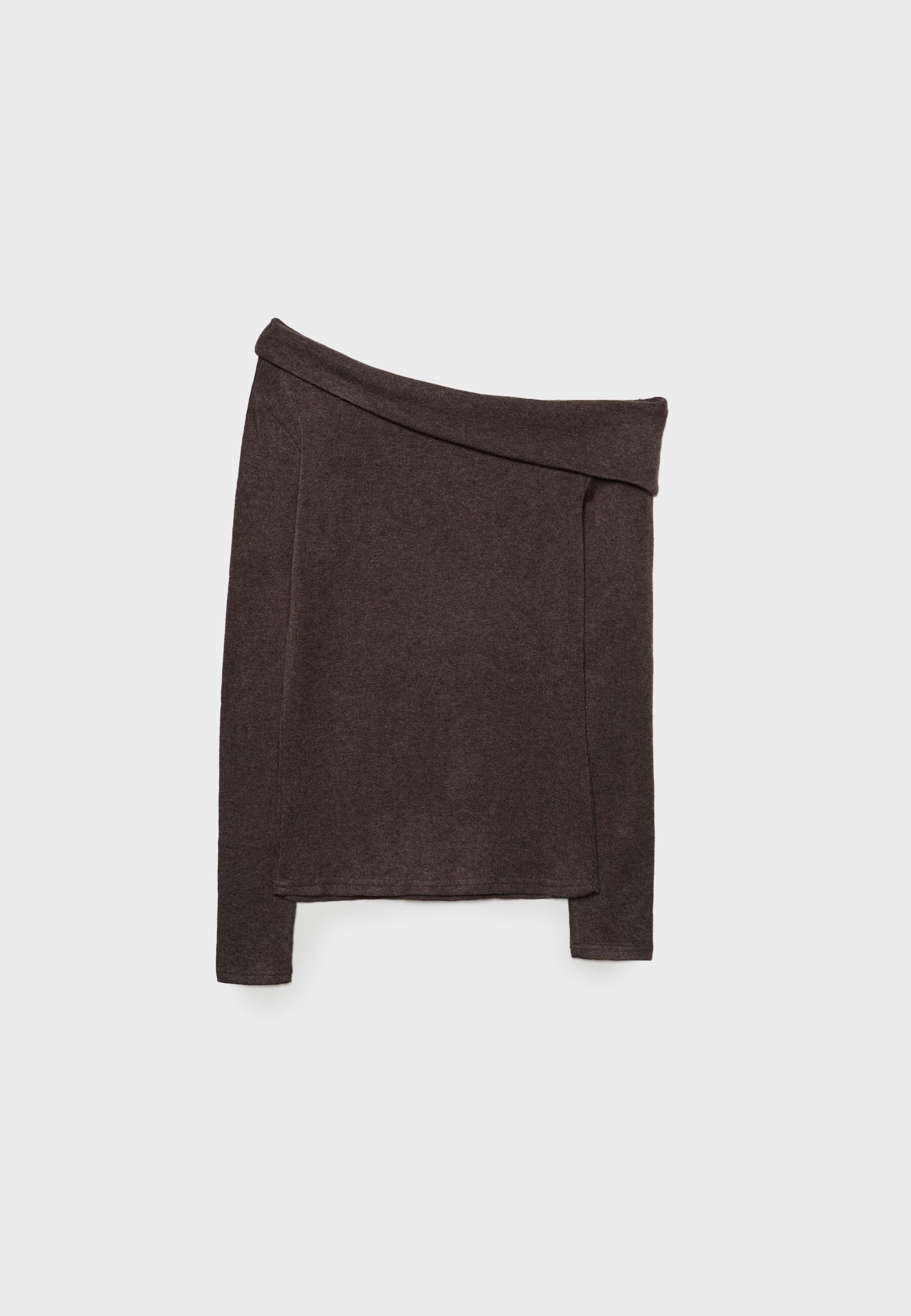 Asymmetric knit top - Women's fashion | Stradivarius United