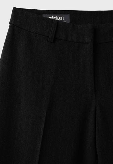 Low-rise straight smart trousers — Black 8
