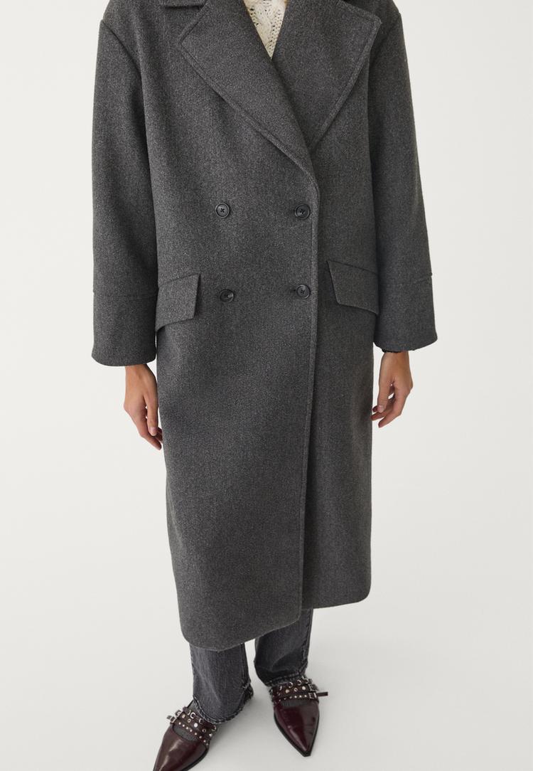 abrigo oversize tacto suave