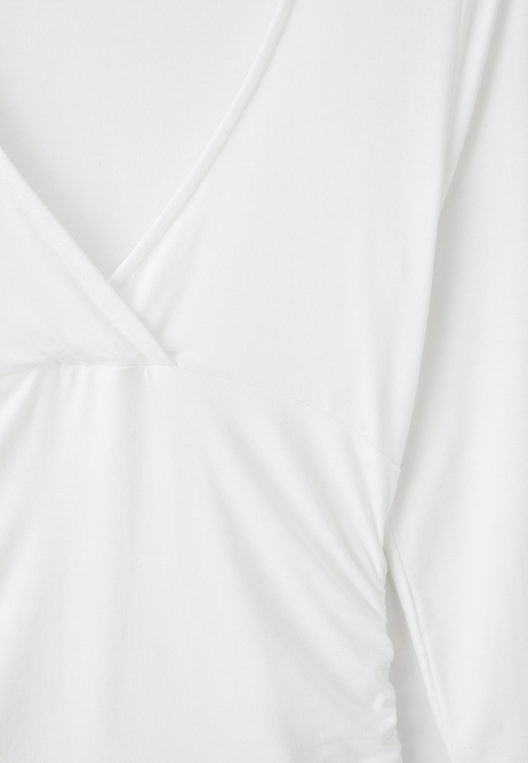 Under-bust seam T-shirt — Ecru