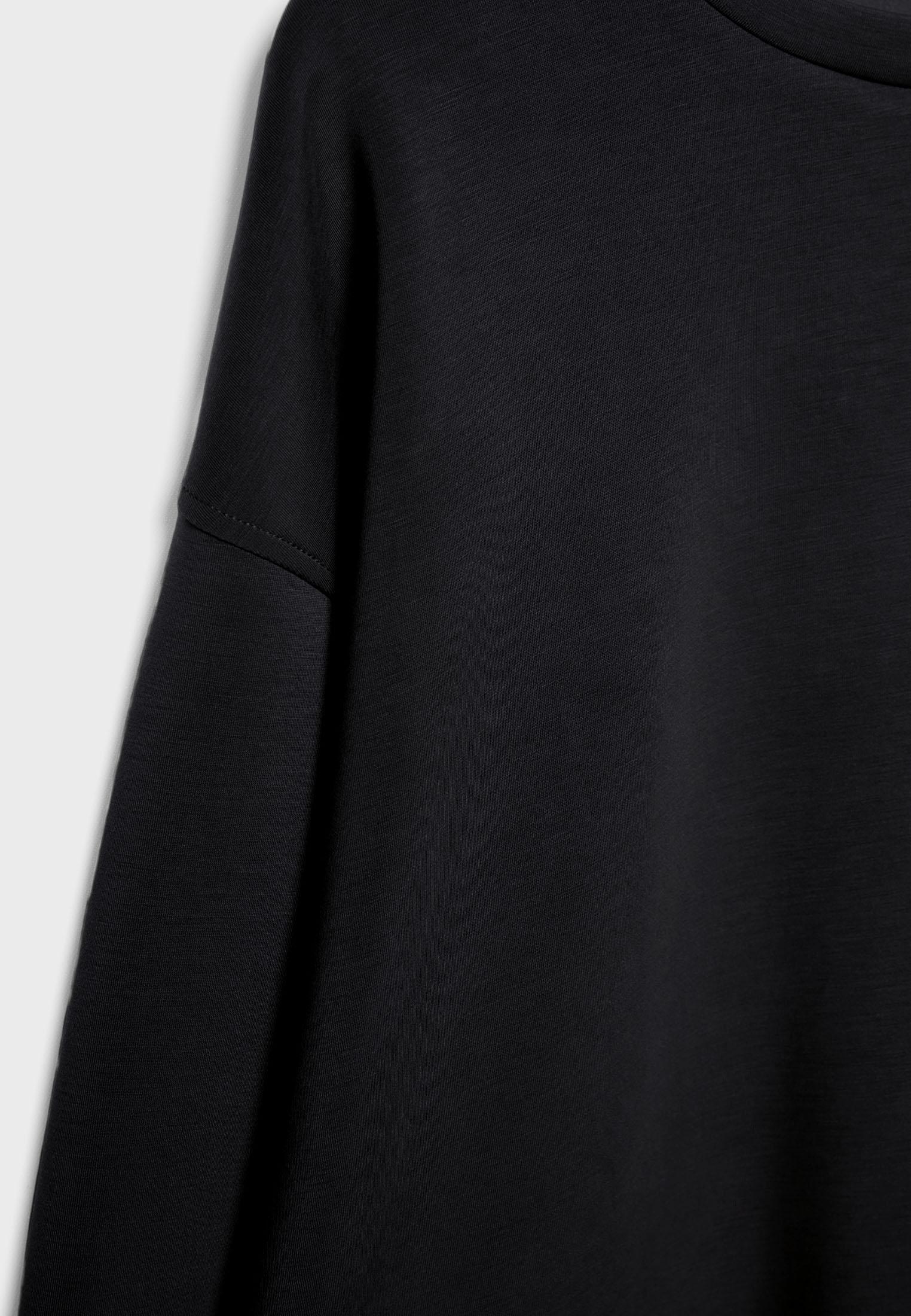 Basic soft-touch sweatshirt — Black