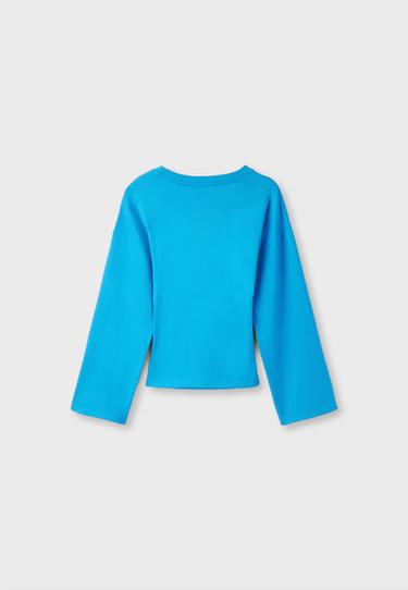 B11 Japanese long sleeve fitted waist T-shirt — Turquoise 7