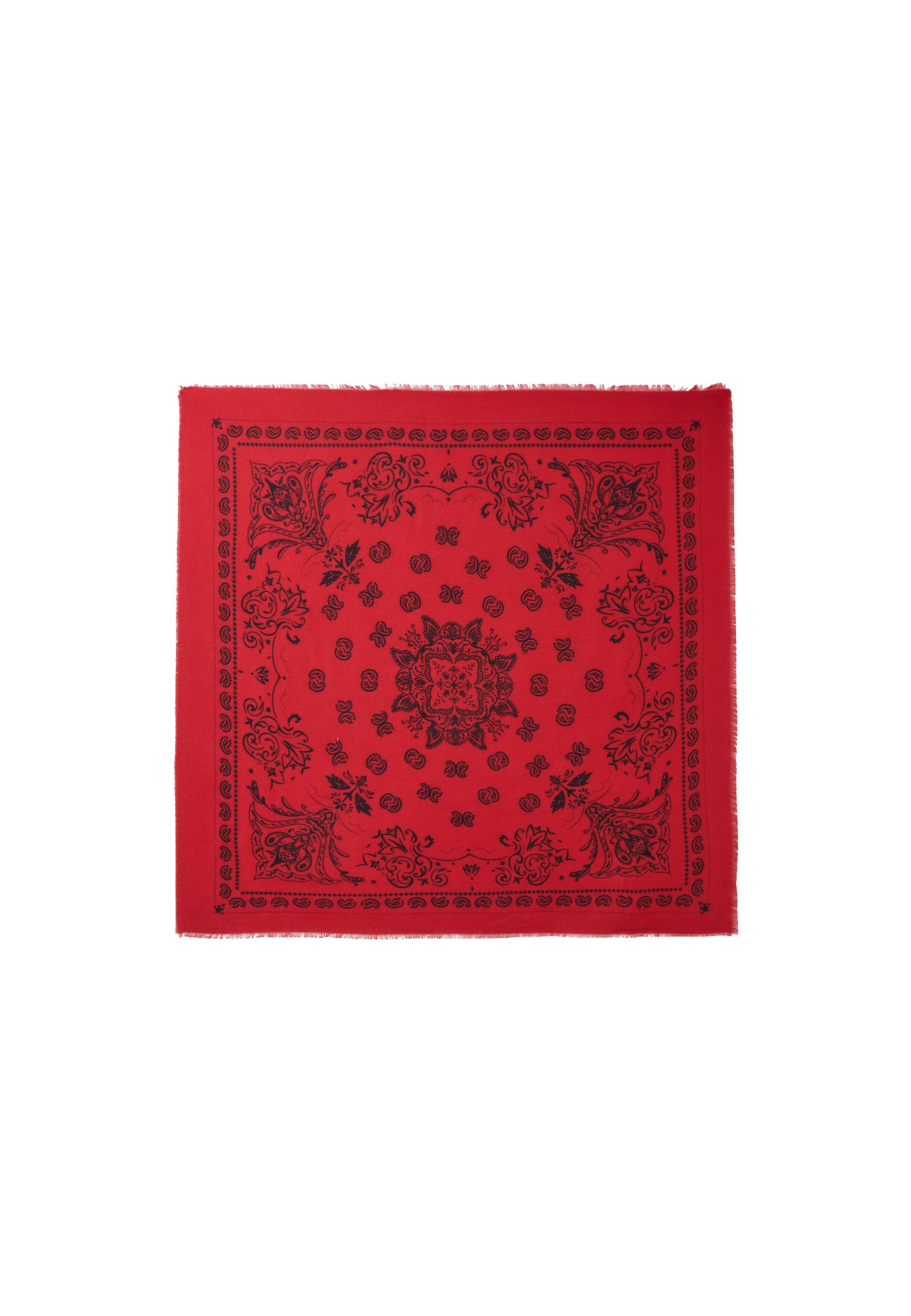 Cashmere-effect scarf — Red