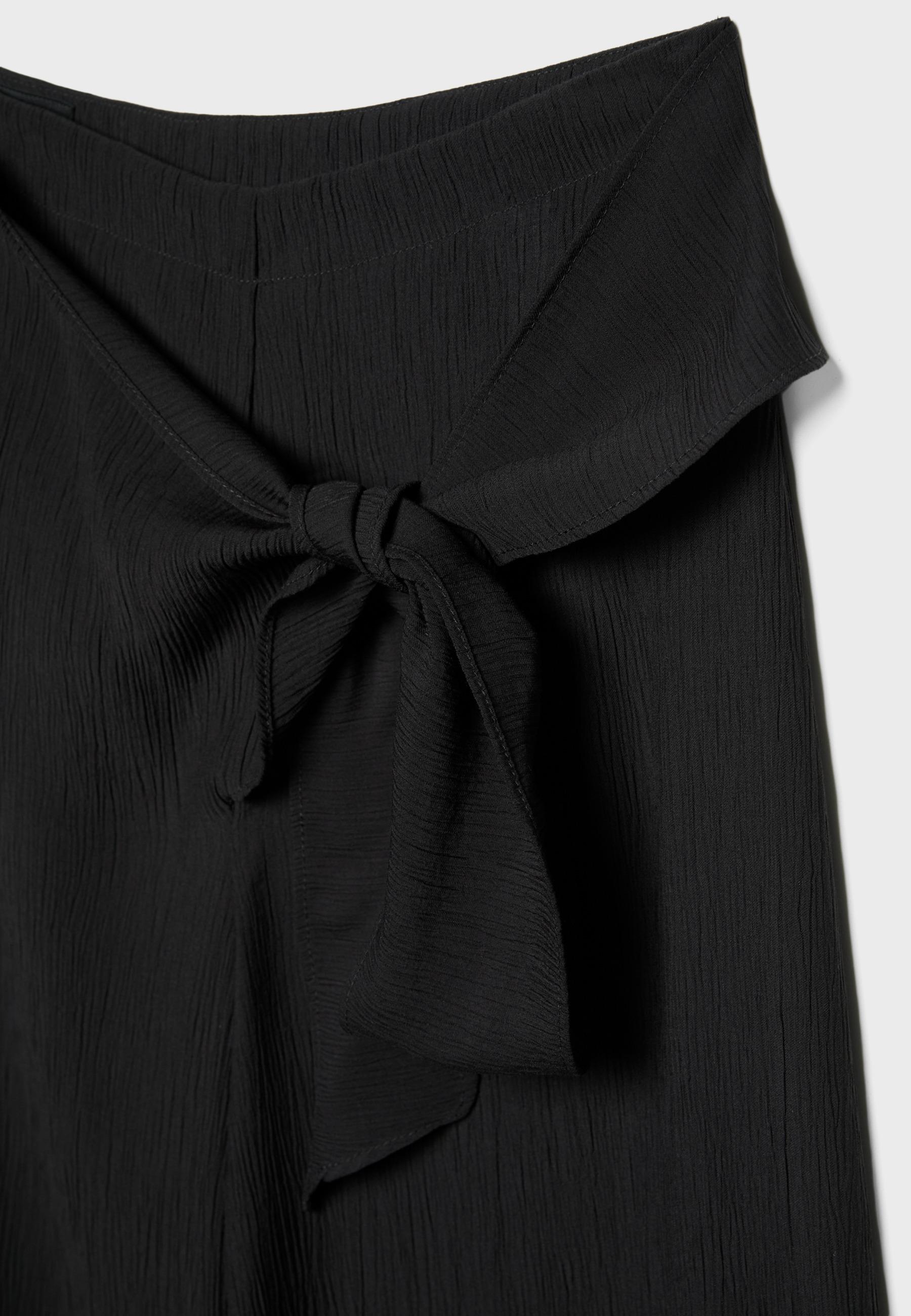 Flowing Sarong Trousers — Black