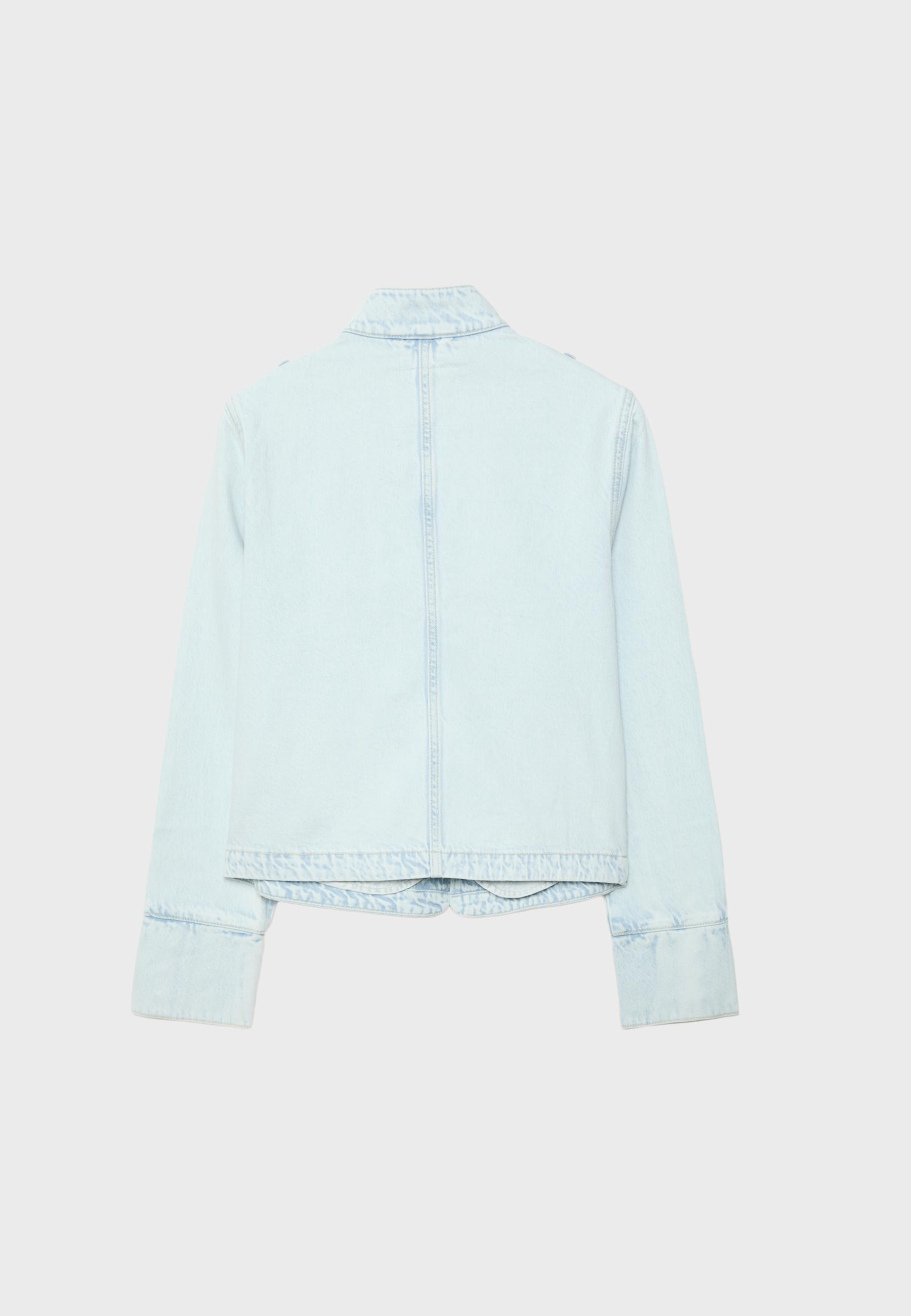 Military blazer — MEDIUM LIGHT BLUE DENIM