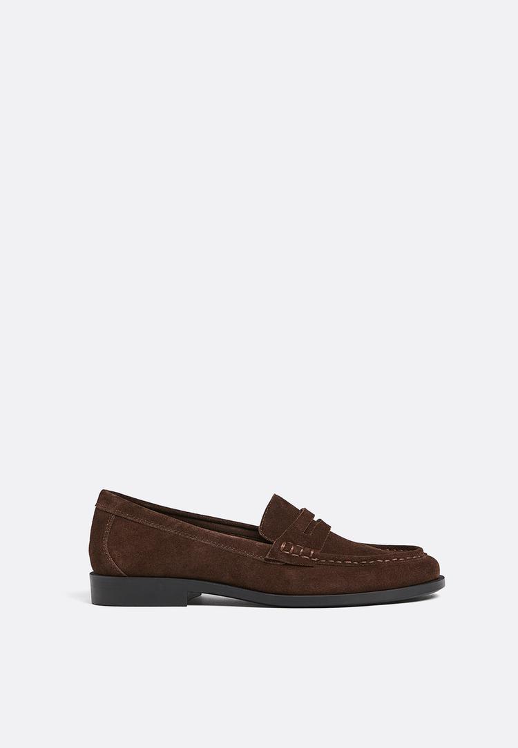 mocasin piel piso fino