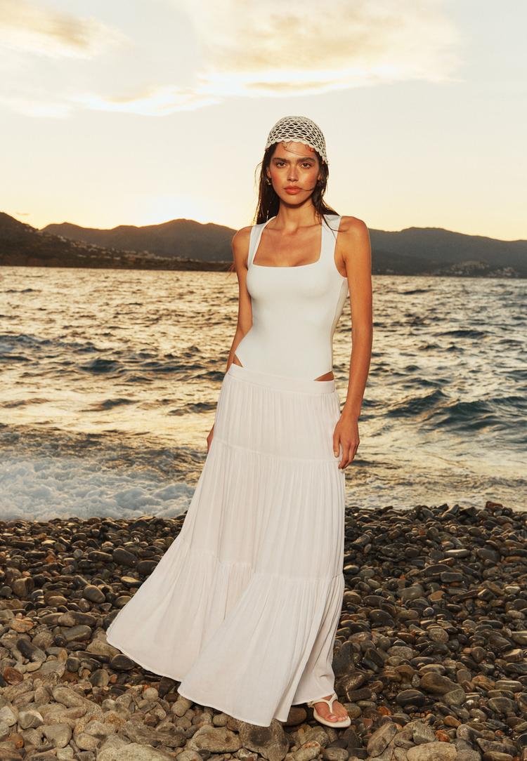 falda midi boho