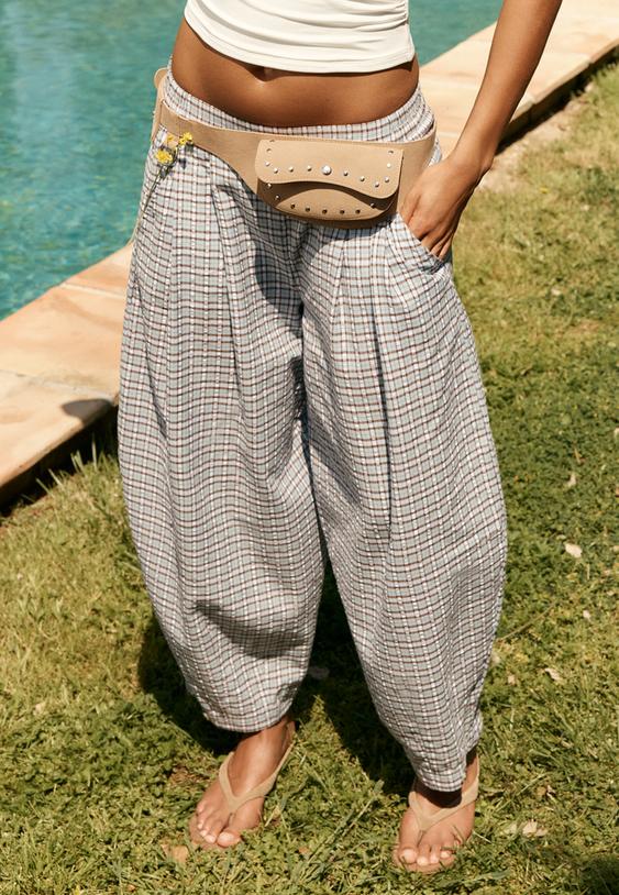 flowing barrel trousers l01209641